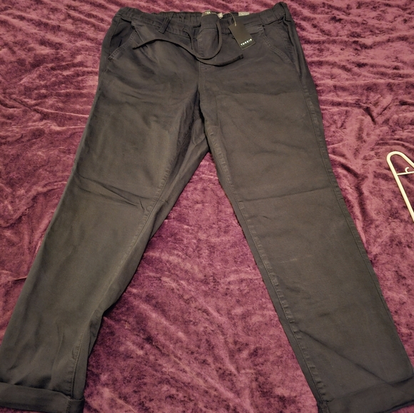 Torrid Black Jeans with draw string - Picture 2 of 2